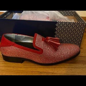Red Amali Loafers